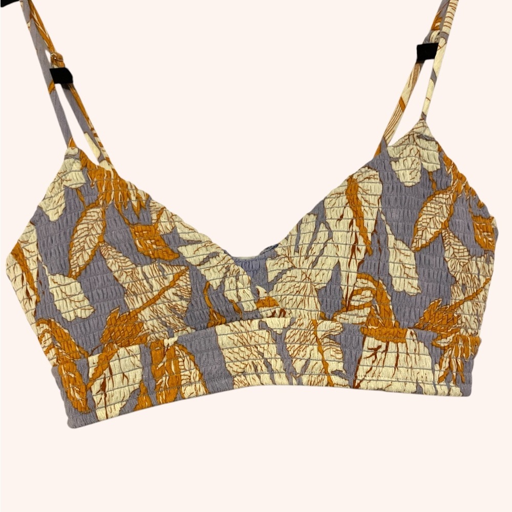 Vici x Summerdiane tropical leaf print bikini top